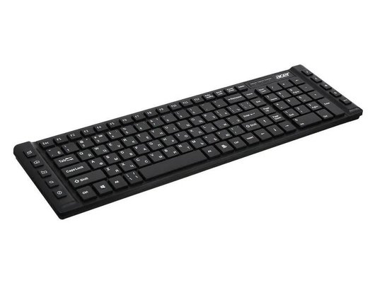 Клавиатура проводная Acer OKW010 черный slim (ZL.KBDEE.002)